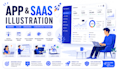 create saas explainer storyboard illustration and app visual design