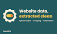 scrape website data or automate tasks with python scripts