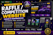 design a professional raffle, giveaway and competition website