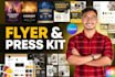 design a clickable music epk for artists and social media kit, dj press kit, epk