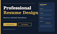 create a professional resume and CV using canva