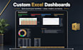 build a custom excel dashboard, spreadsheet and business tracker