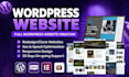 build, design, create responsive wordpress website with elementor pro in 12hours