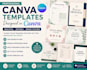 design canva template workbook  ebook planner and editable PDF
