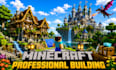 build minecraft castle, villages, base, hubs, spawns, house
