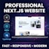 build a professional nextjs website