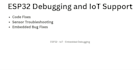 fix esp32 code and debug iot issues