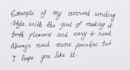 handwrite your notes, letters, and paragraphs neatly