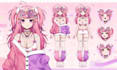 draw and rig custom live2d vtuber model model anime vtuber rigging live2d vtuber