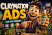 create unique claymation ads for ecommerce brands