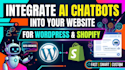 integrate custom ai chatbot in your wordpress or shopify website