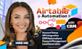 be airtable expert for airtable automation, airtable database, n8n, softr webapp