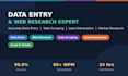 be your virtual assistant for data entry, web research, and lead generation