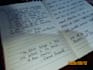 handwritten letters and notes