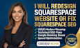 redesign squarespace website or fix squarespace SEO