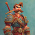 design a character in retro cartoon style