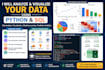 perform python data analysis, sql queries, and data visualization