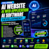 create custom ai website, ai web application, ai chatbot, ai agents, ai software