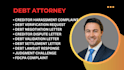handle debt validation, creditor harassment, debt lawsuits, and fdcpa claims