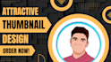 design attractive youtube thumbnails and poster