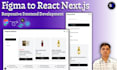 convert figma design to reactjs nextjs frontend website