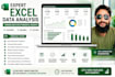 do excel data analysis, and statistical visualization