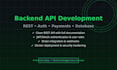 build a backend API with authentication, database, and payments