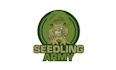 design military style tree eating carbon logo