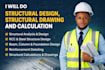 do structural design, structural drawings and calculations