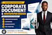 engineer professional corporate document and whitepaper design