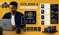 develop golang applications, database with postgresql, mysql, mongodb and redis