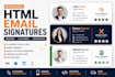create clickable HTML email signature for gmail outlook