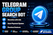 create a powerful telegram group search bot with premium and ads system