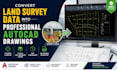 convert land survey data into professional autocad drawings