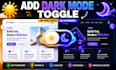 add dark mode toggle to your website in 24h