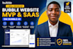 build bubble io web app, saas mvp, and no code website
