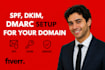 set up spf, dkim, dmarc for your domain