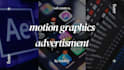 create a motion graphic advertisment