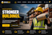 design wix building materials website squarespace construction supply website