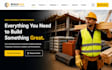 design redesign wix building materials website construction supply website