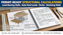 do structural calculation for load bearing wall solar deck foundation