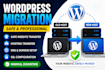 migrate wordpress website with minimal downtime