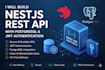 build nestjs rest API with postgresql and jwt authentication