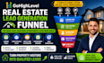 create a gohighlevel real estate lead generation funnel