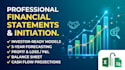 create financial statements and forecasting for investor pitch
