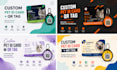 design cat identity card with qr code tag
