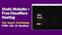 build a fast, responsive landing page with cloudflare deployment