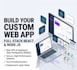 build a custom react and node js web application