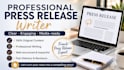 write a professional press release
