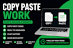 do copy paste work and reply to messages quickly